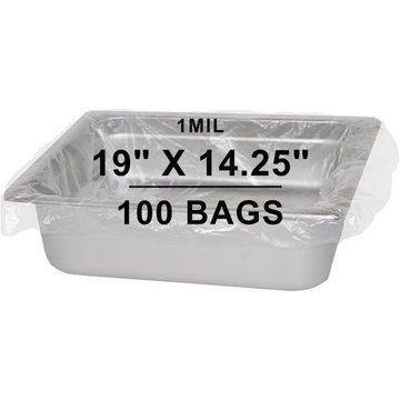 19X14.25 inches Pan Liners Poly Nylon 1 Mil Half Bun Pan Sheet PN